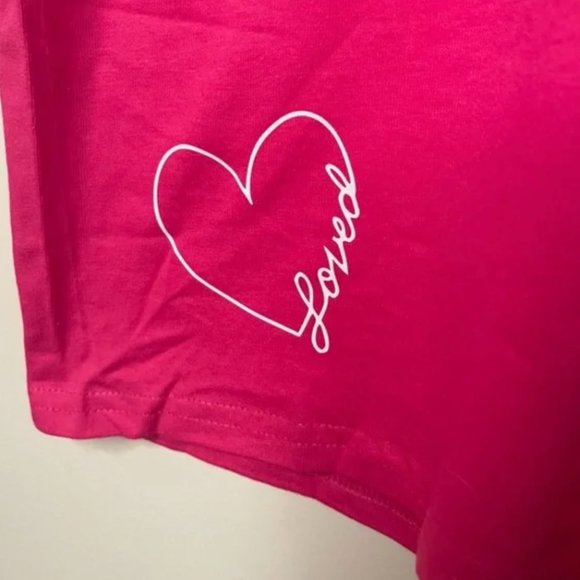 GIRLS Loved Graphic Tee Girls NWT! ALL SIZES PINK AND BLACK! - Picture 3 of 5